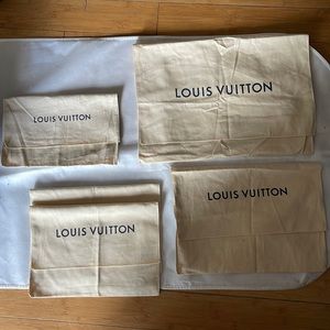 Louis Vuitton bag dusters x 5 in total
